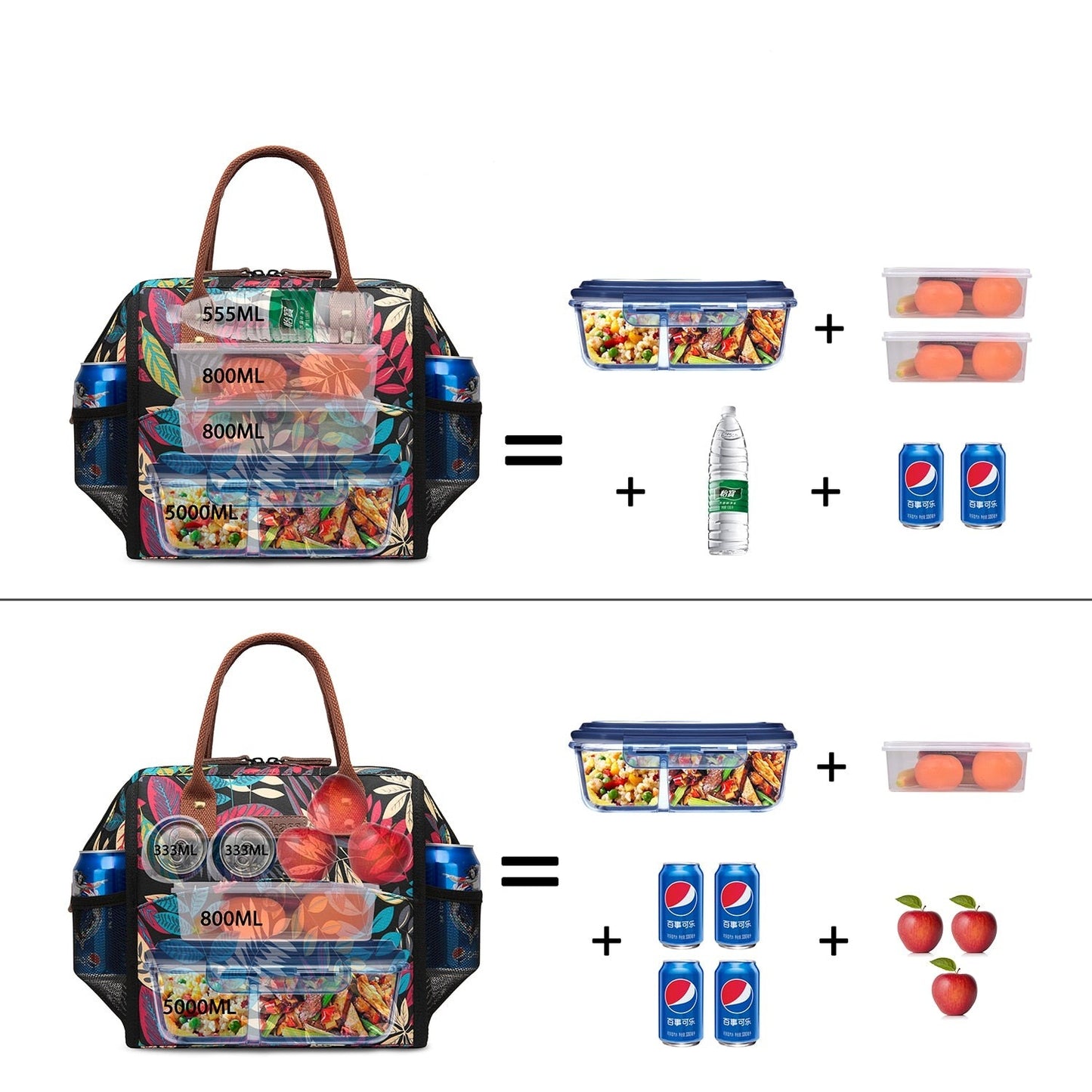 sac isotherme repas noir : capacité de stockage
loading=