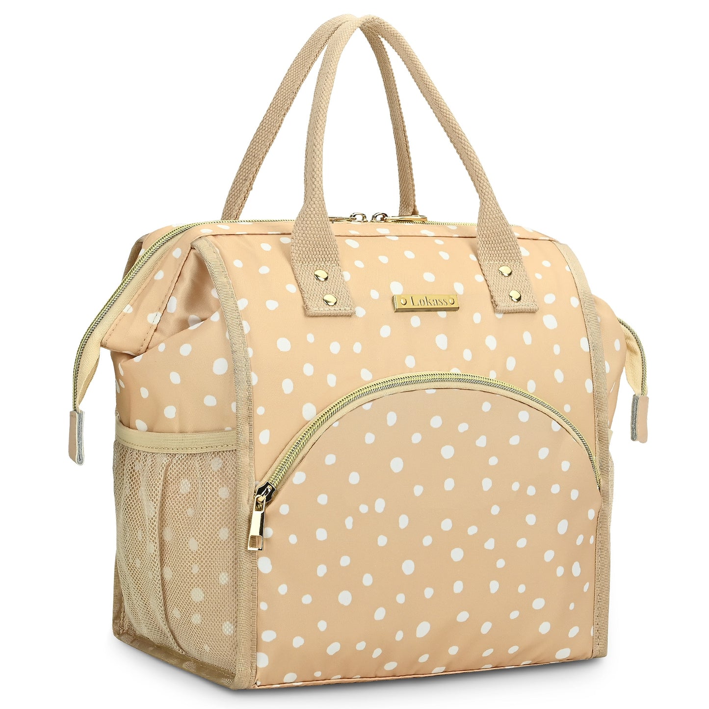 Sac isotherme repas jaune tâches blanches
loading=