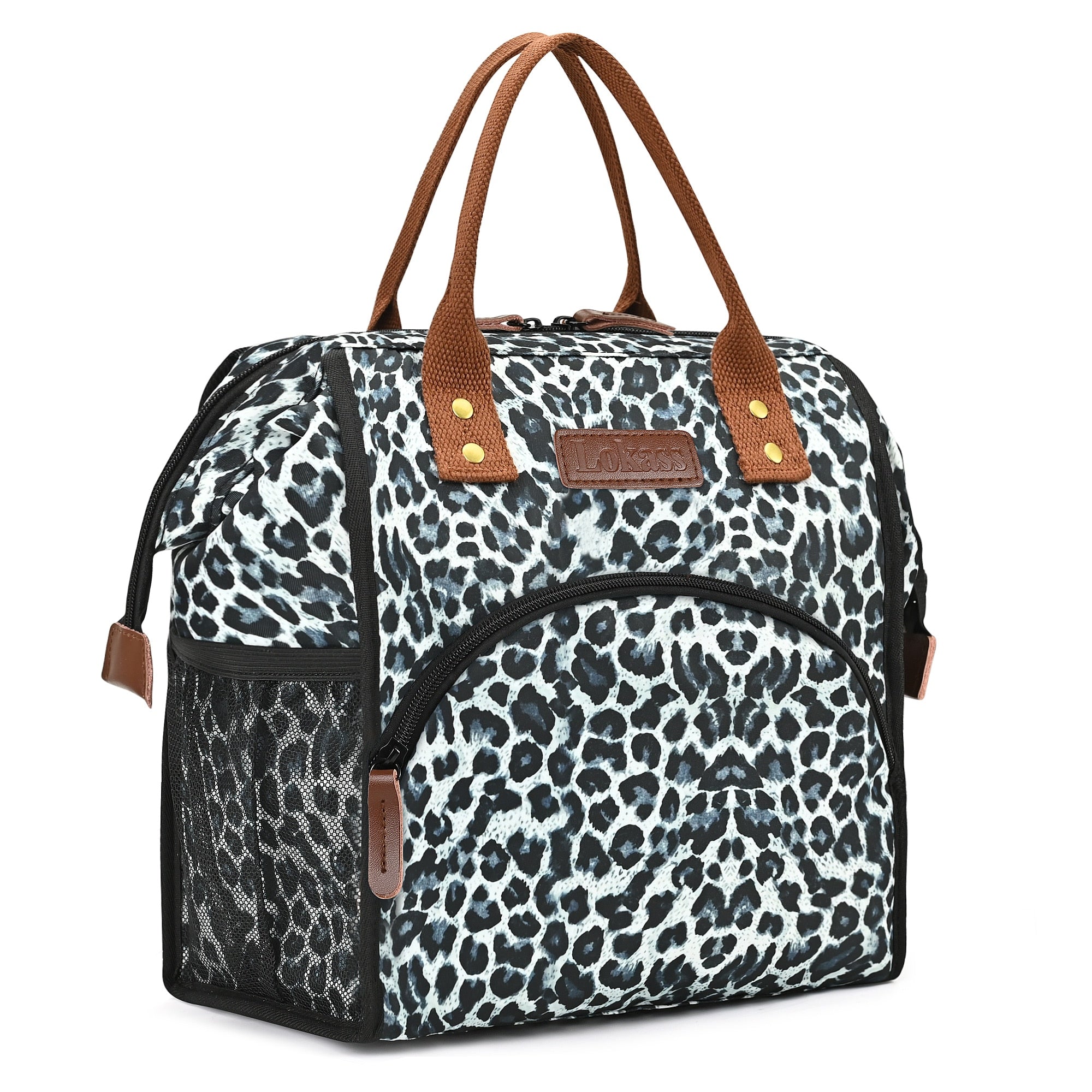 Sac isotherme repas noir l opard Neo Lunch