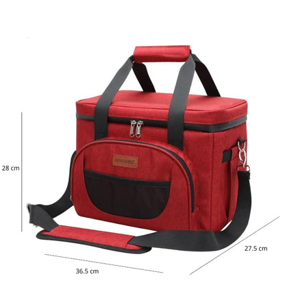 glacière souple rouge 28 Litres  dimensions