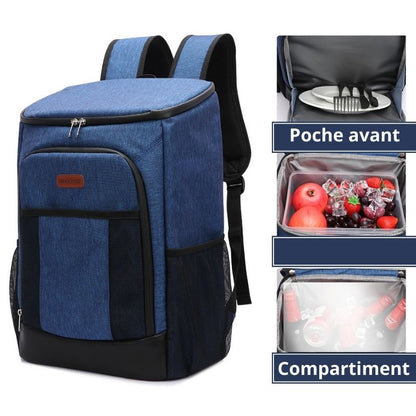 sac a dos isotherme 30L avec compartiments isothermes