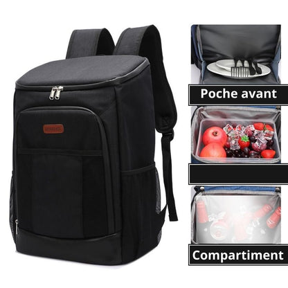 Sac à dos isotherme noir 30L