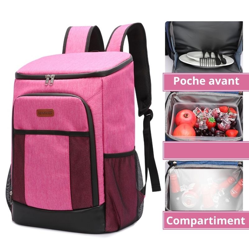 Sac à dos isotherme rose 30L

    
    loading=