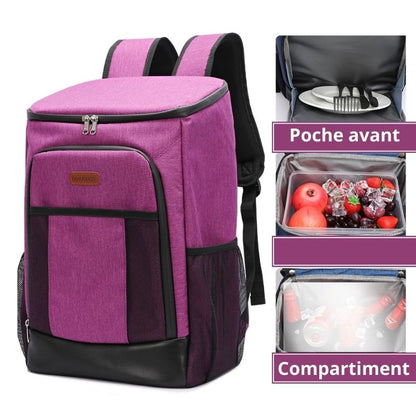 Sac à dos isotherme violet 30L