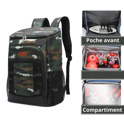 Sac à dos isotherme vert camouflage 30L